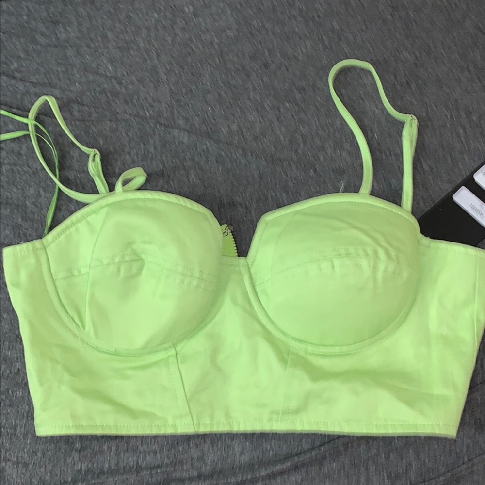 LF Lime Green Crop Top